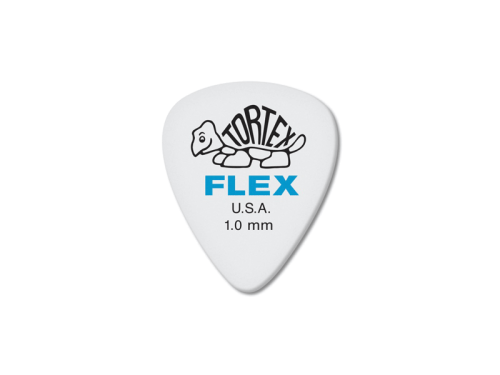 24 X Dunlop Tortex Gitarrenplektren (1,00 Mm) – Blaue Dreiecks-Picks In Einer Praktischen Dose
