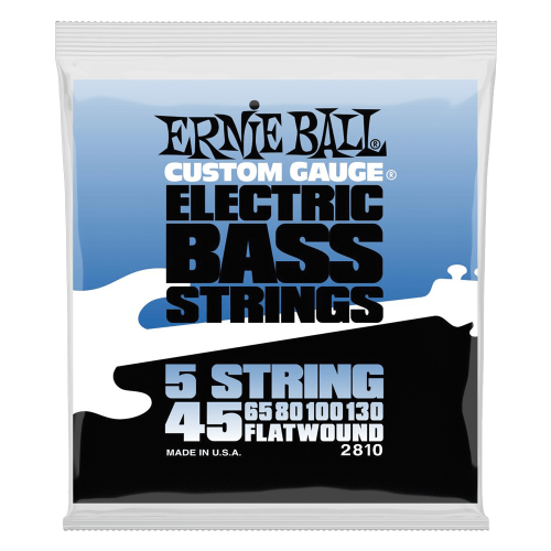 Przejdź do produktu Struny ERNIE BALL 2810 Flatwound (45-130) 5str
