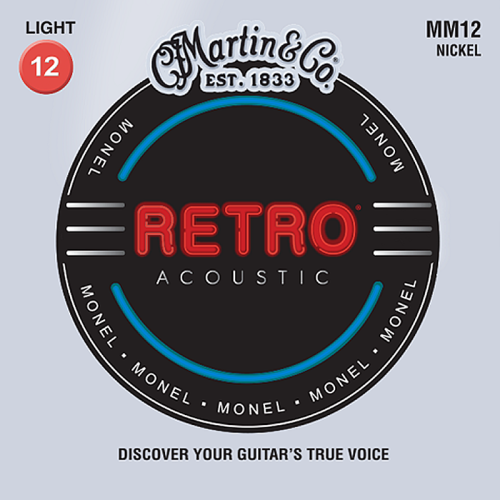 Go to product MARTIN MM12 Retro acoustic guitar strings (12-54)