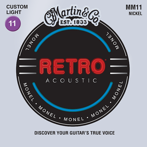 Go to product MARTIN MM11 Retro acoustic guitar strings (11-52)