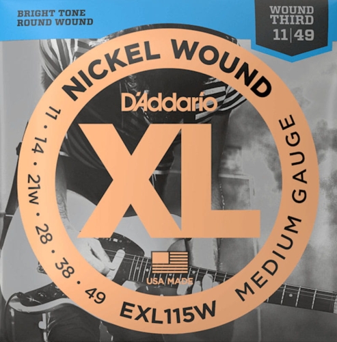 Przejdź do produktu Struny D'ADDARIO XL Nickel Wound EXL115W (11-49)