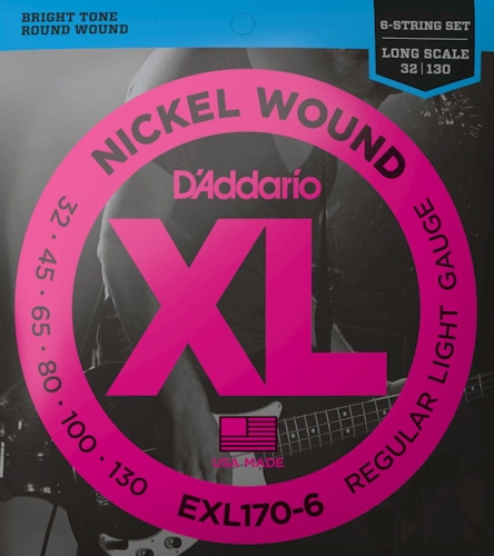 Go to product D'ADDARIO XL Nickel EXL170-6  bass strings (32-130) 6str.