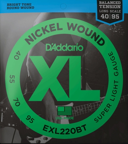 Go to product D'ADDARIO XL Nickel Wound EXL220BT  bass strings (40-95)
