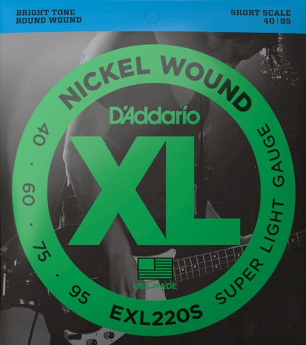 Go to product D'ADDARIO XL Nickel Wound EXL220S bass strings  (40-95)
