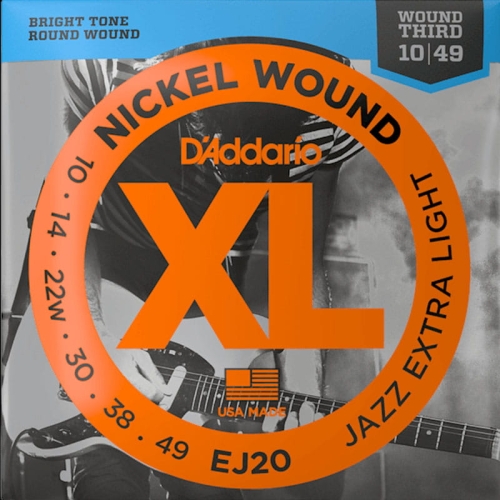Przejdź do produktu Struny D'ADDARIO XL Nickel Wound EJ20 (10-49)