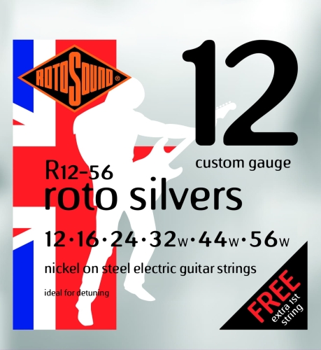 Przejdź do produktu Struny ROTOSOUND R12-56 Roto Silvers (12-56)