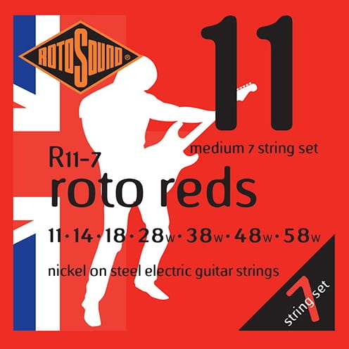 Przejdź do produktu Struny ROTOSOUND R11-7 Roto Reds (11-58) 7str.