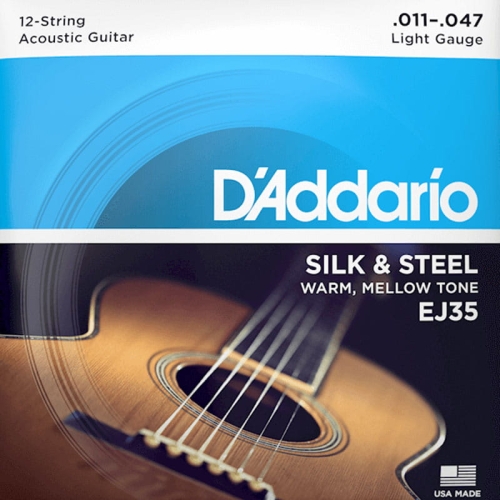 Przejdź do produktu Struny D'ADDARIO Silk and Steel EJ35 (11-47) 12str