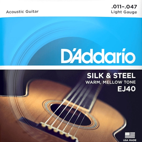 Przejdź do produktu Struny D'ADDARIO Silk and Steel EJ40 (11-47)