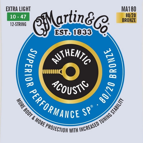 Go to product MARTIN Authentic SP Bronze MA180 (10-47) 12str