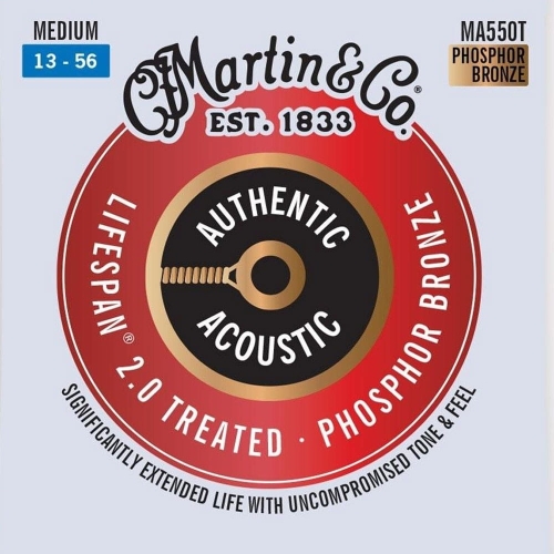 Przejdź do produktu Struny MARTIN LifeSpan 2.0 Treated Ph-Br (13-56)