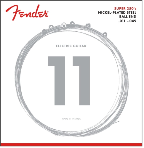 Przejdź do produktu Struny FENDER Super 250M Nickel-Plated (11-49)