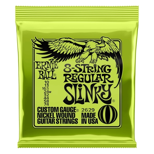 Przejdź do produktu Struny ERNIE BALL 2629 Nickel Slinky (10-74) 8str.