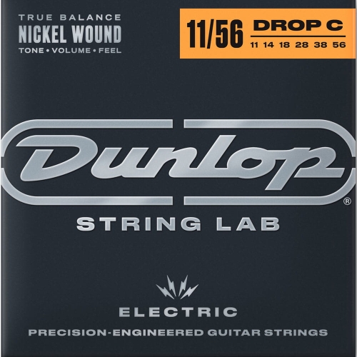 Przejdź do produktu Struny DUNLOP Nickel Plated Steel Drop C (11-56)