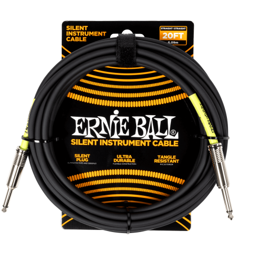 Przejdź do produktu Kabel gitarowy ERNIE BALL 6473 Silent (6,10m)