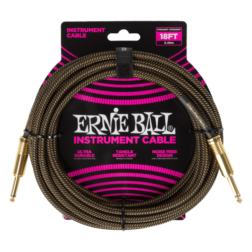 Przejdź do produktu Kabel gitarowy ERNIE BALL 6432 (5,49m)