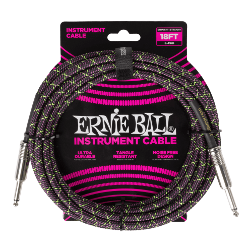 Przejdź do produktu Kabel gitarowy ERNIE BALL 6431 (5,49m)