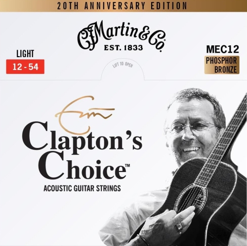 Go to product MARTIN MEC12 Eric Clapton Signature acoustic guitar strings (12-54)