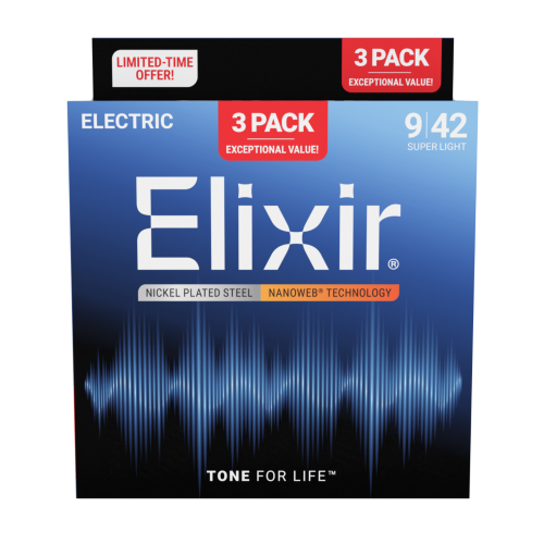 Go to product ELIXIR NanoWeb Nickel Plated (9-42) 3pack