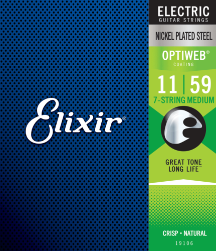 Przejdź do produktu Struny ELIXIR OptiWeb Nickel Plated (11-59) 7str