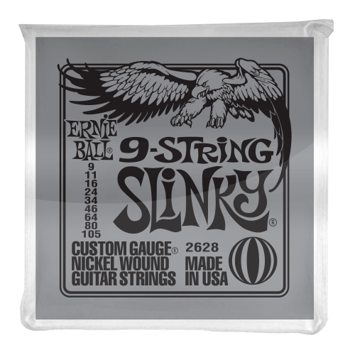 Przejdź do produktu Struny ERNIE BALL 2628 Nickel Slinky (9-105) 9str.