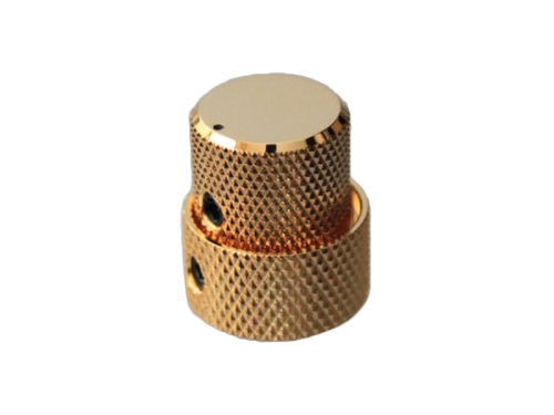 Przejdź do produktu Gałka metalowa podwójna GOTOH VK15T/18T (GD)