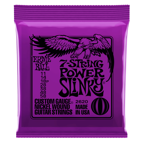 Przejdź do produktu Struny ERNIE BALL 2620 Nickel Slinky (11-58) 7str.