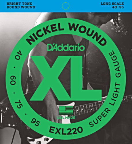Go to product D'ADDARIO XL Nickel Wound EXL220 (40-95)